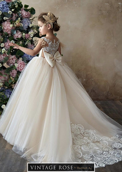 2019 Sophia Flower Girl Dress Vintage Rose by Hannah Aj